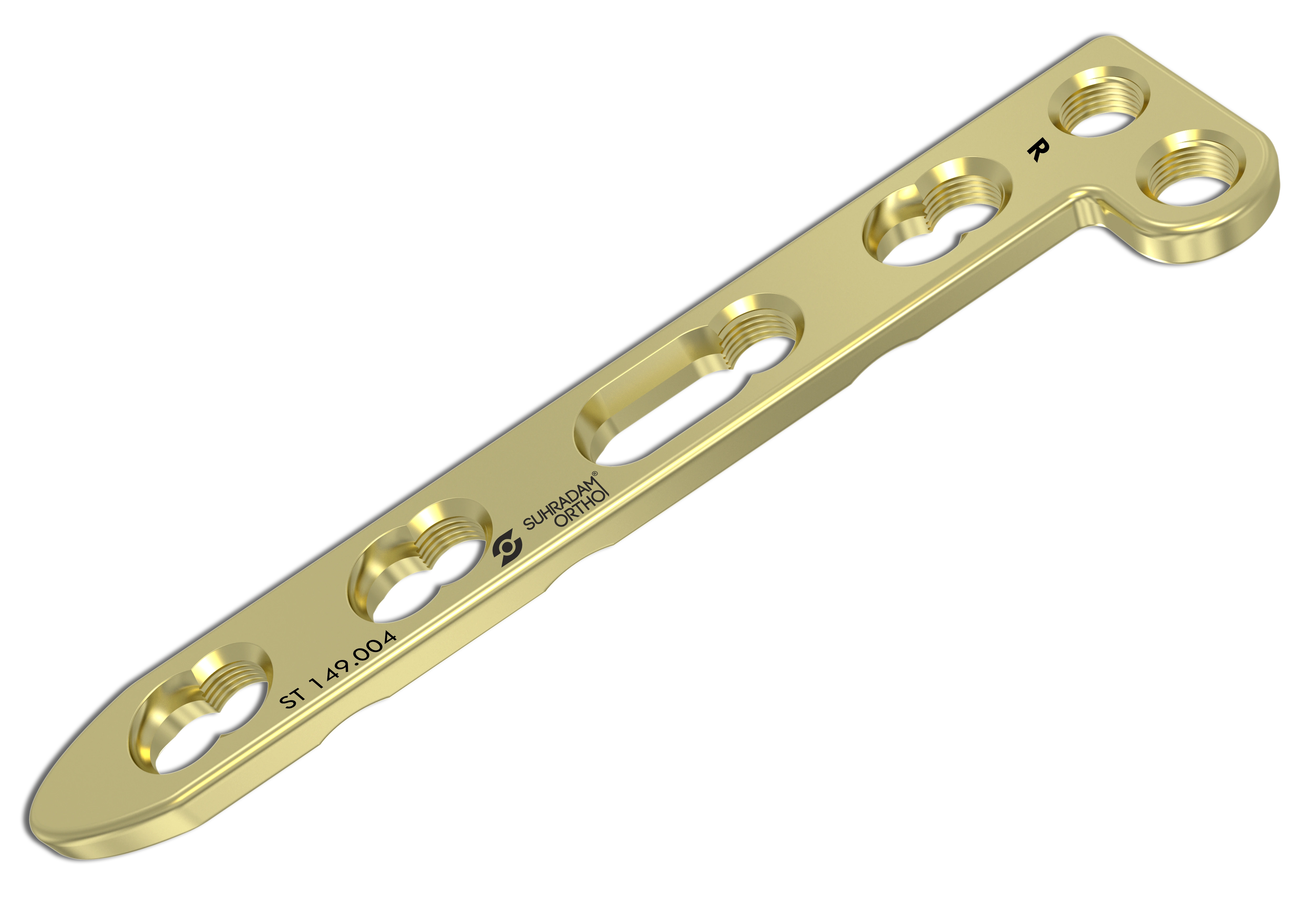 2.4/2.7 mm LCP L Dorsal Distal Radius Plate, Head 2 Hole product image