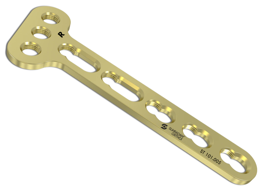 3.5 mm LCP T Plate, Oblique , 3-Hole Head product image